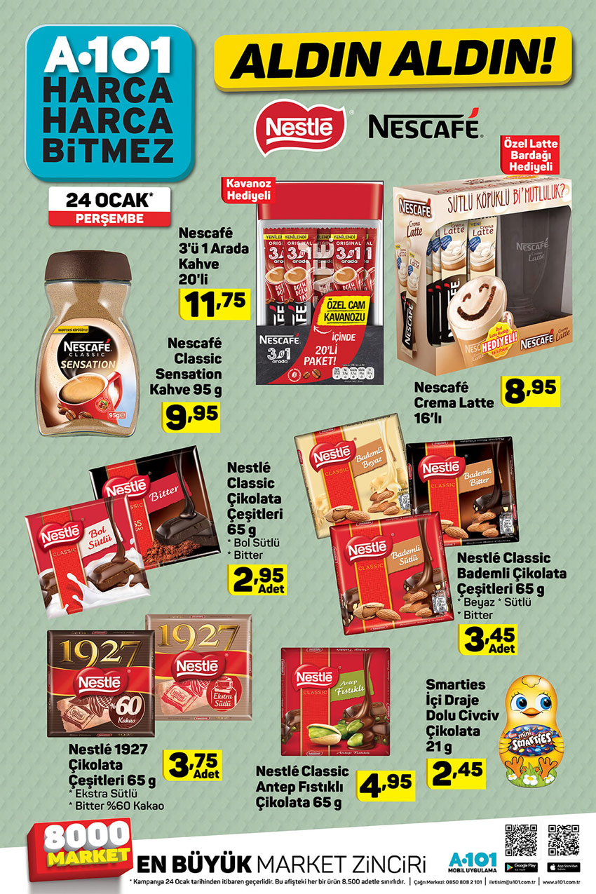 A101 24 Ocak Çikolata Çeşitleri Aktüel Ürünleri