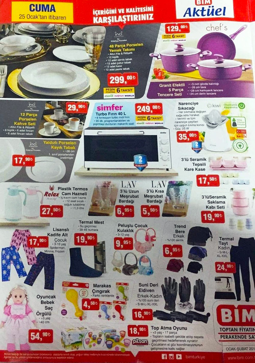 BİM Aktüel 25 Ocak Cuma Detaylı İncelemesi