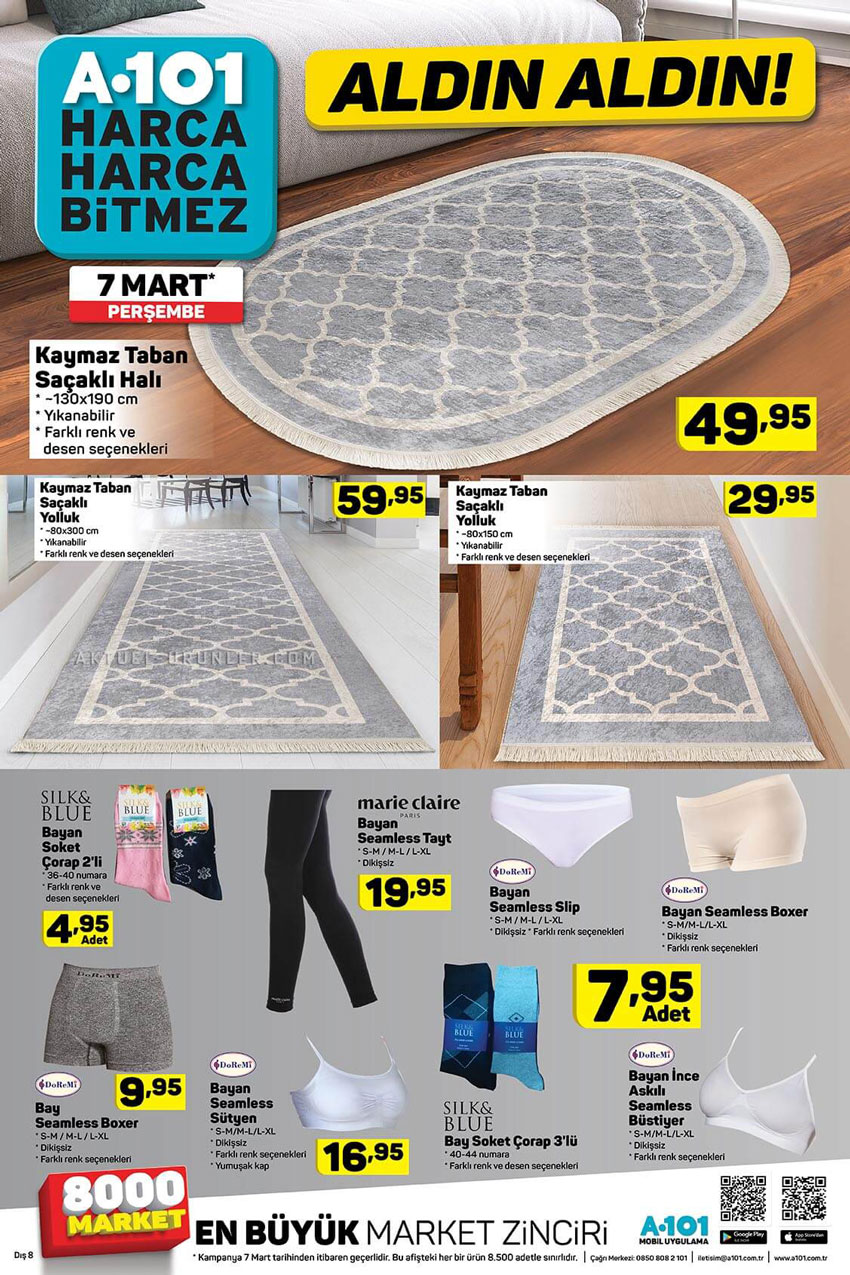 A101 7 Mart Eviniz İçin Gelen Aktüel Ürünler