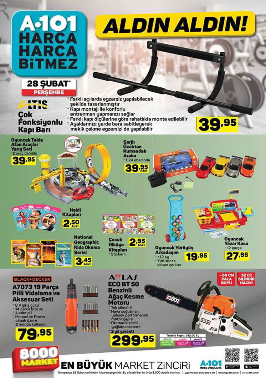A101 Aktüel Ürünleri 28 Şubat Yeni Fırsatları