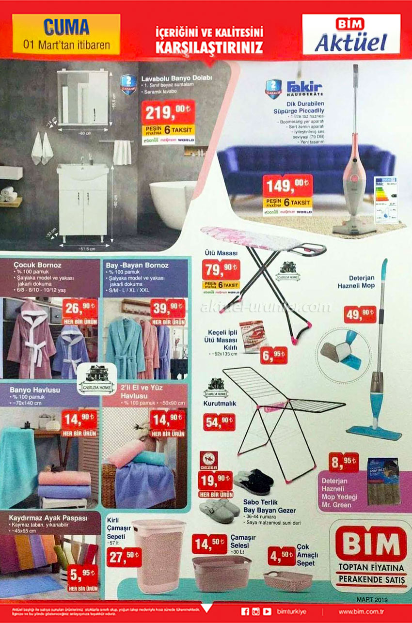 BİM Aktüel 1 Mart Özel İndirim Haftası