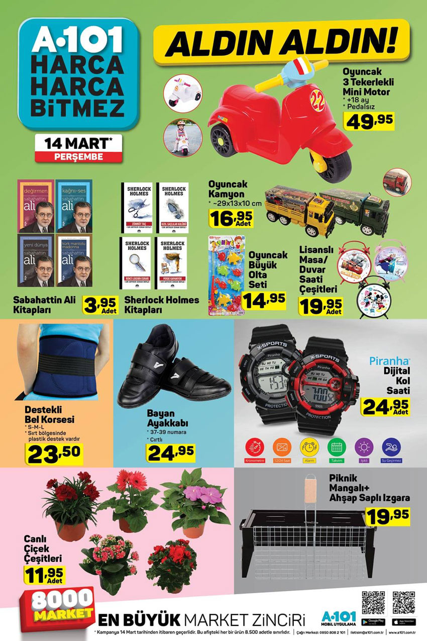 14 Mart 2019 Aktüel A101 Ürün Tam Listesi