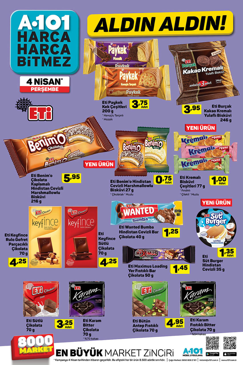 4 Nisan A101 Aktüel Katalog Kampanyaları