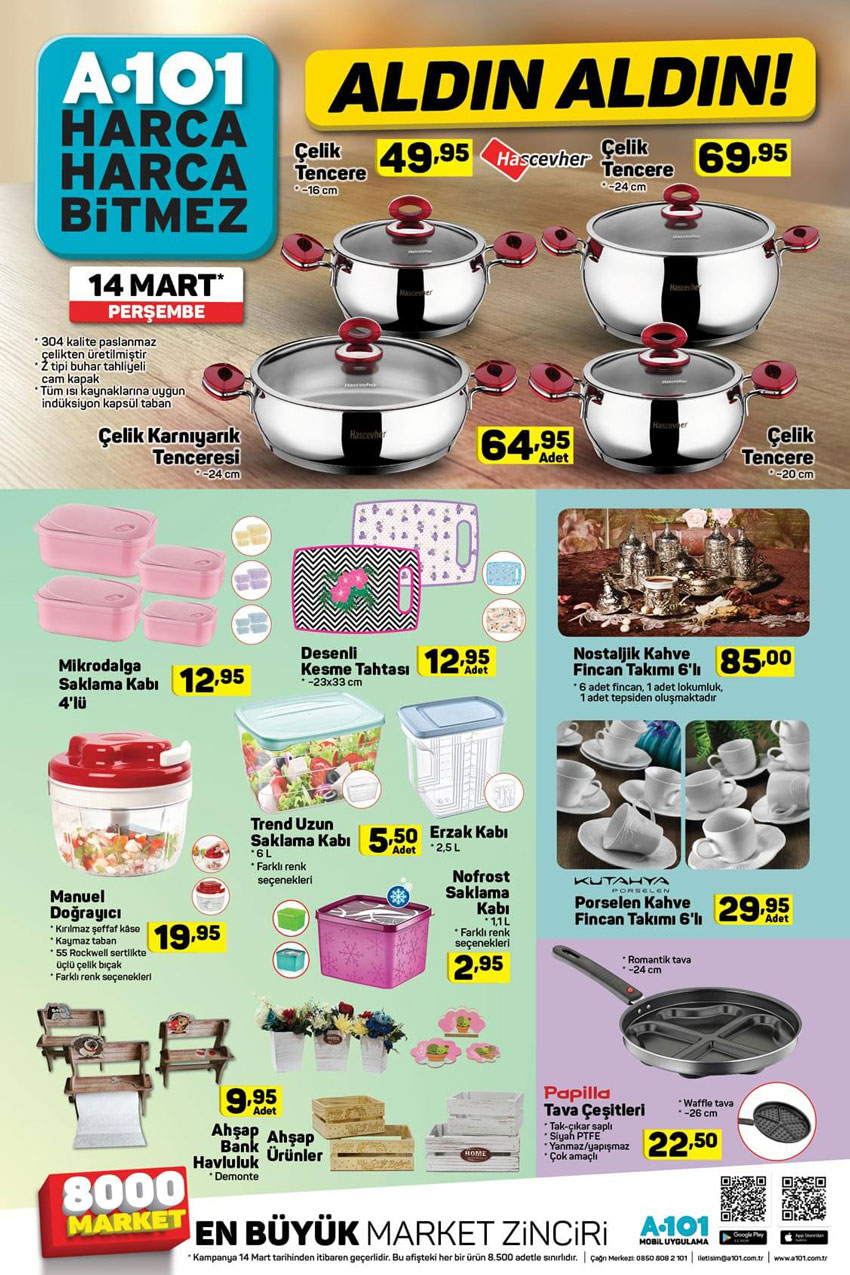A101 14 Mart Merakla Beklenen Aktüel Ürün Listeleri