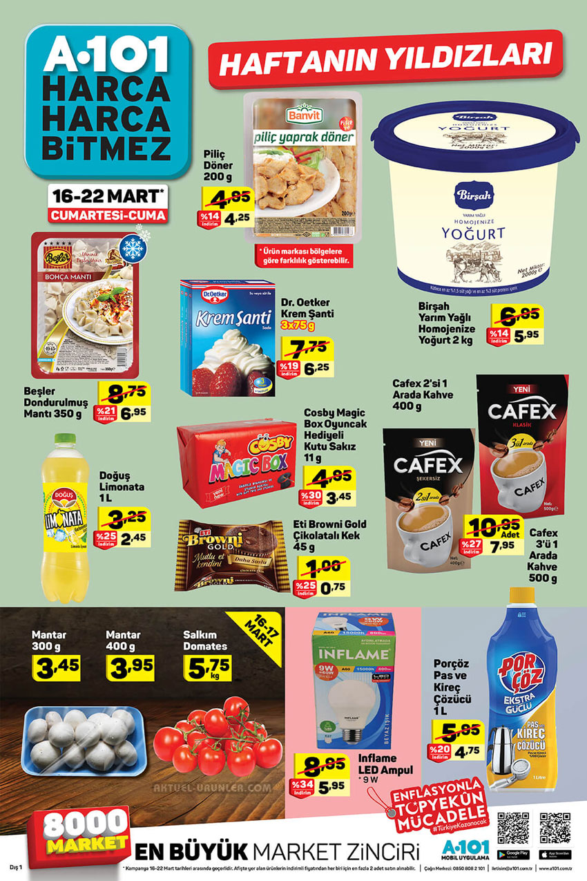 A101 16 Mart 2019 Aktüel Ürünler Kataloğu
