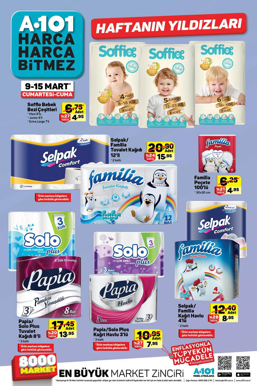 A101 9 Mart Hafta Sonu Önemli İndirim Listesi