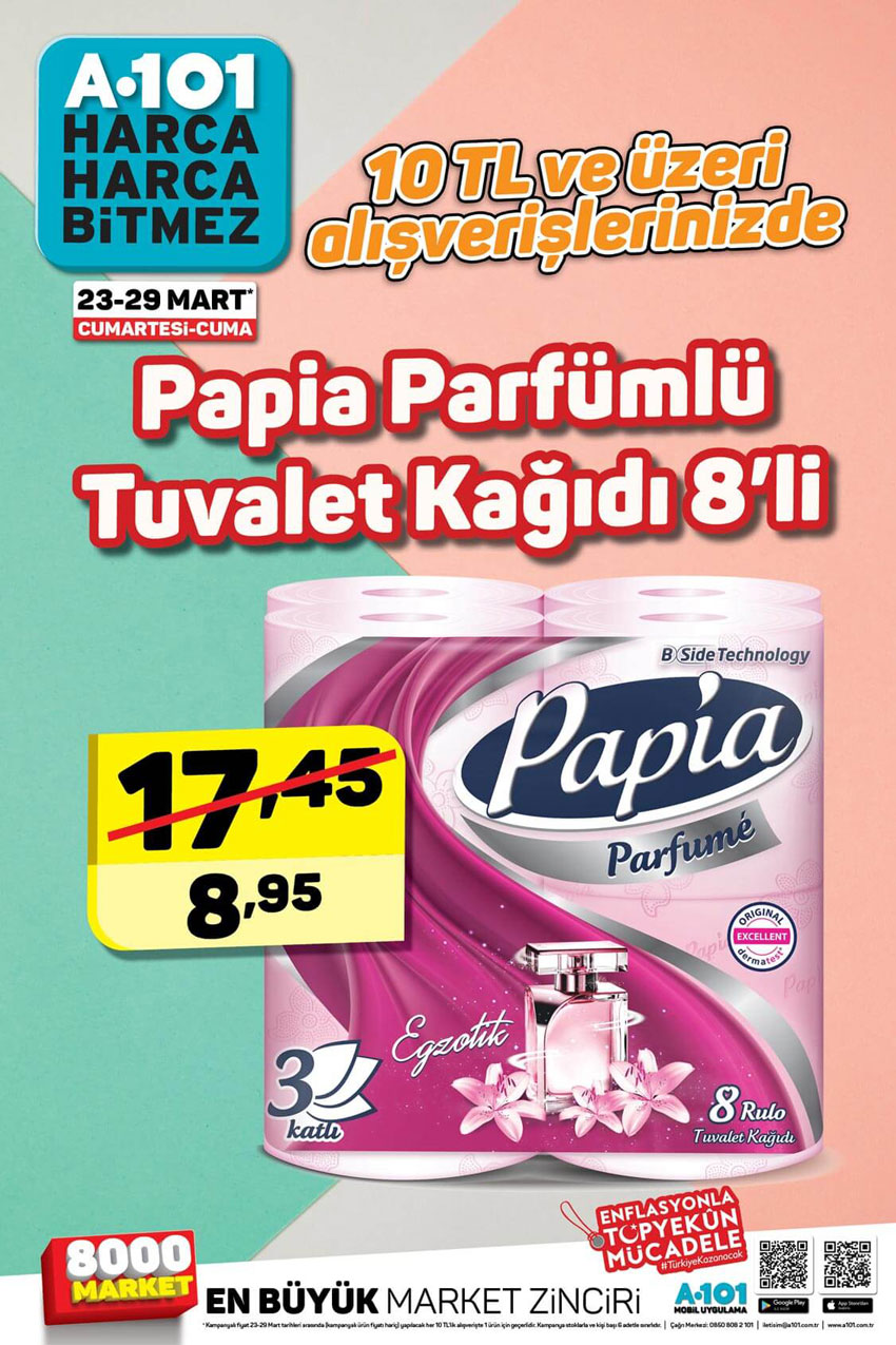 A101 Aktüel 23 Mart – 29 Mart Hafta Sonu İndirimi