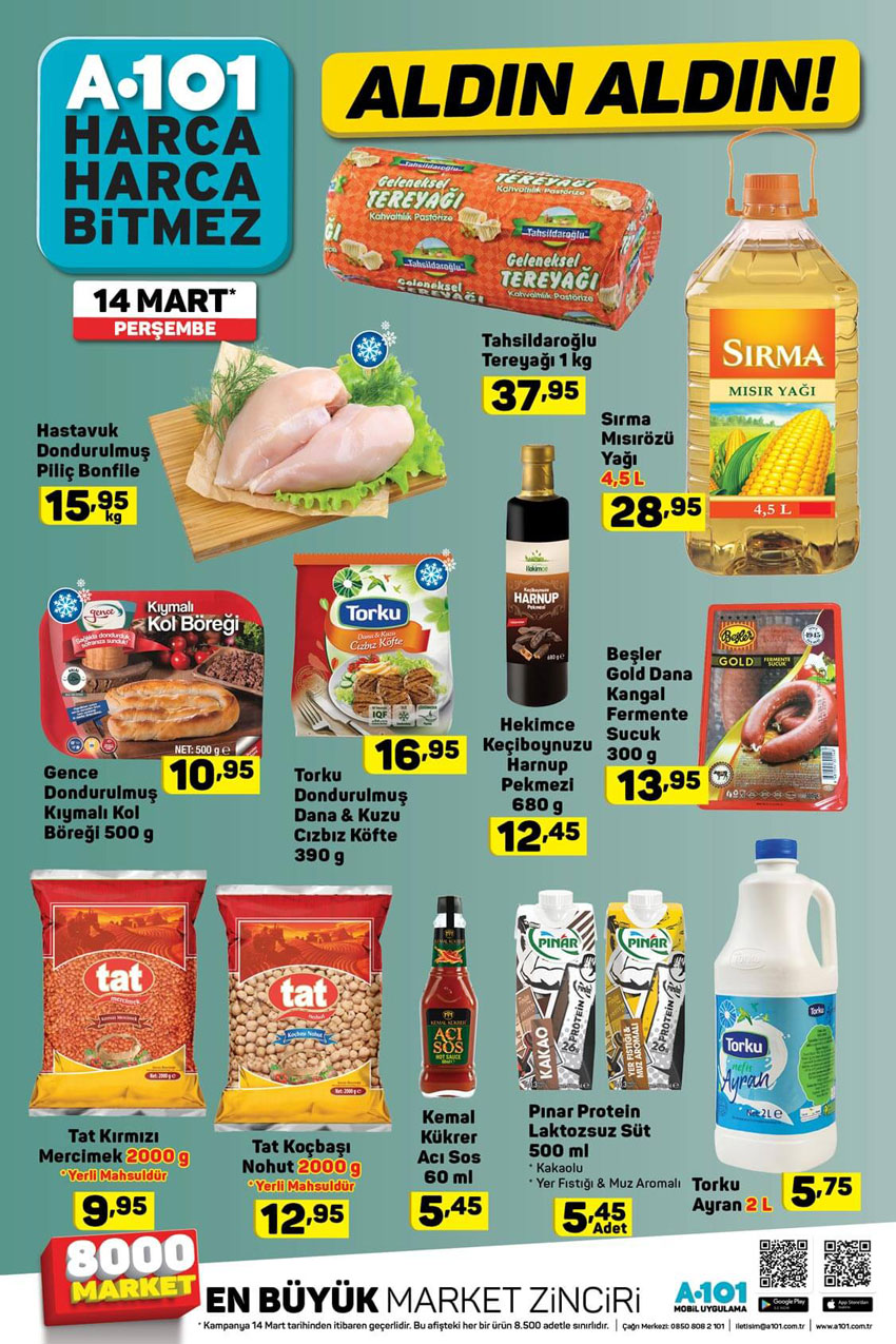 A101 Aldın Aldın 14 Mart 2019 İndirim Kataloğu