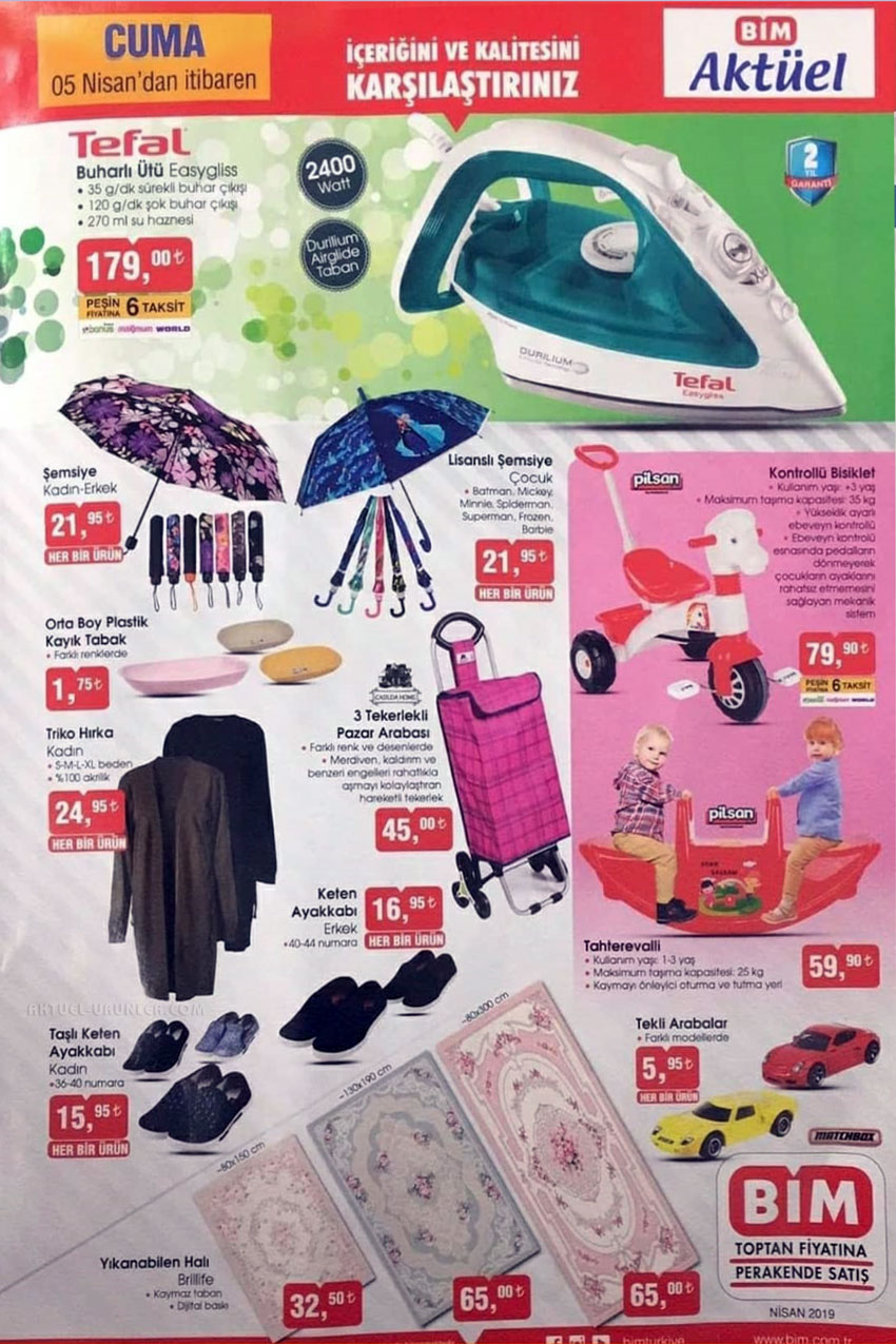 Bim 5 Nisan Bahar Ayları Özel Aktüel Katalog
