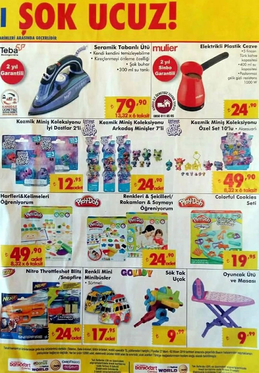 ŞOK Aktüel 27 Mart Yeni İndirim Sayfaları