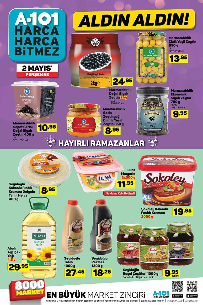 A101 2 Mayıs Ramazan Özel Aktüel Ürünler Kataloğu