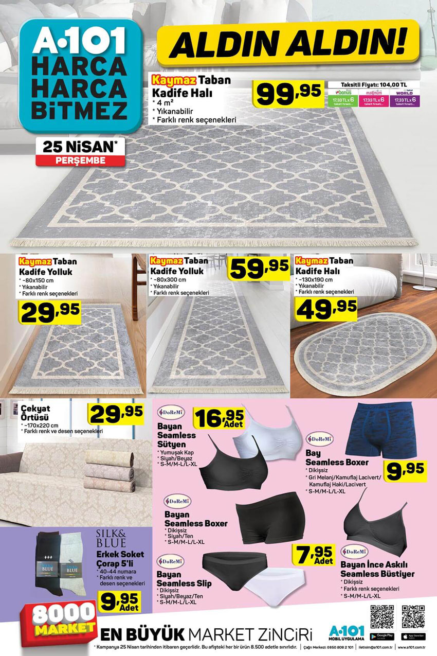 A101 Aktüel Ürünler 25 Nisan 2019 Perşembe İndirimi