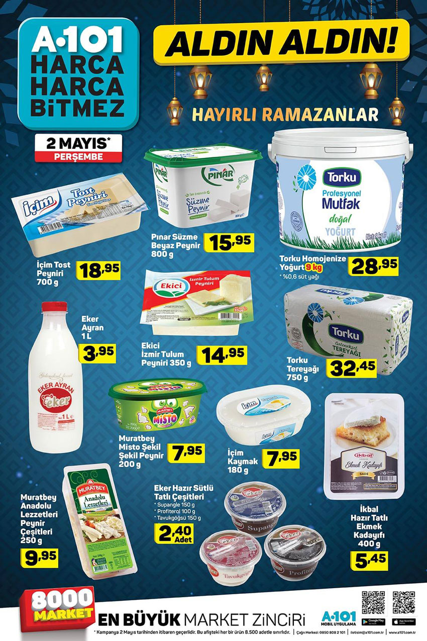 A101 Ramazan Ayı Özel 2 Mayıs 2019 Aktüel Ürün Kataloğu