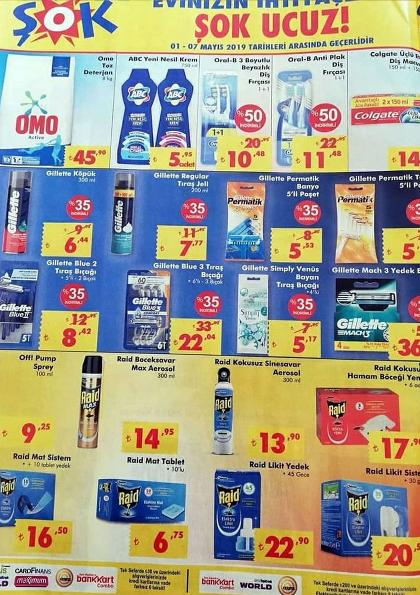 ŞOK Market 1 Mayıs İndirimli Fırsatlar