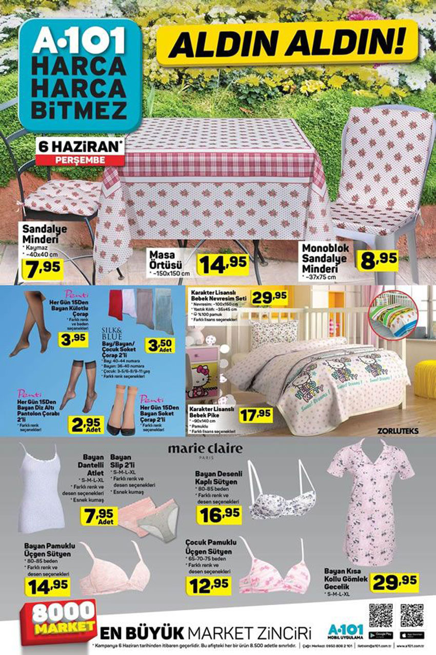 6 Haziran’da A101 Market Muhteşem Fırsatlar Sunacak
