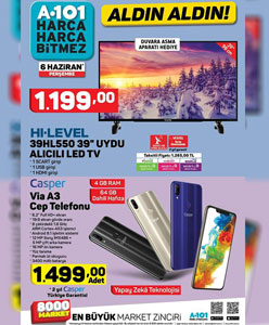 A101 6 Haziran 2019 Aktüel Ürünler Kataloğu