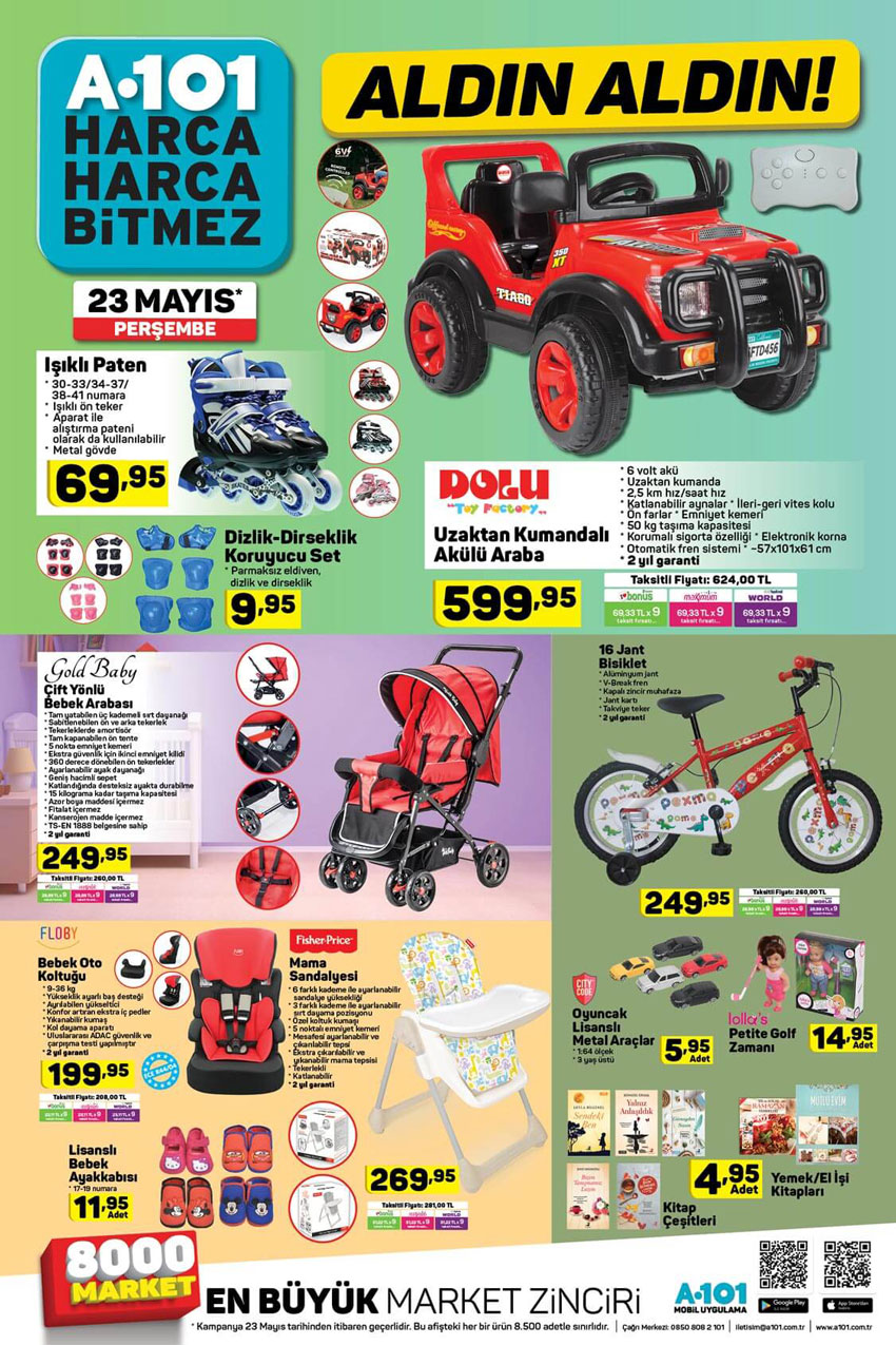 A101 Bebek Ürünlerinde 23 Mayıs 2019 Fırsatları Hakkında