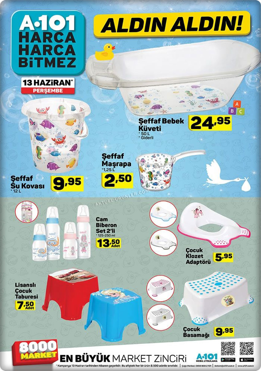 A101 Bebek Banyo Ürünleri – 13 Haziran 2019