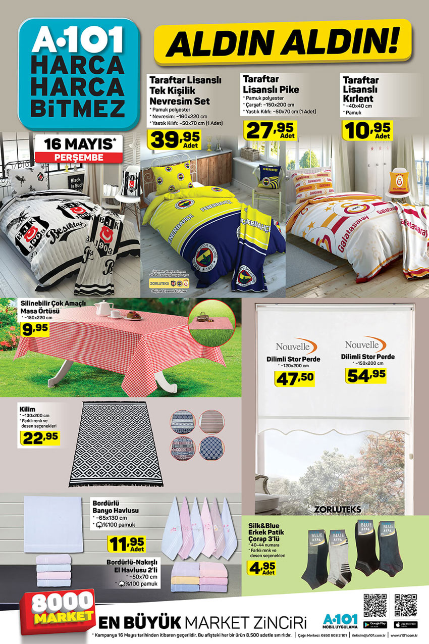 A101 Market 16 Mayıs İndirimleri Aktüel Kataloğu
