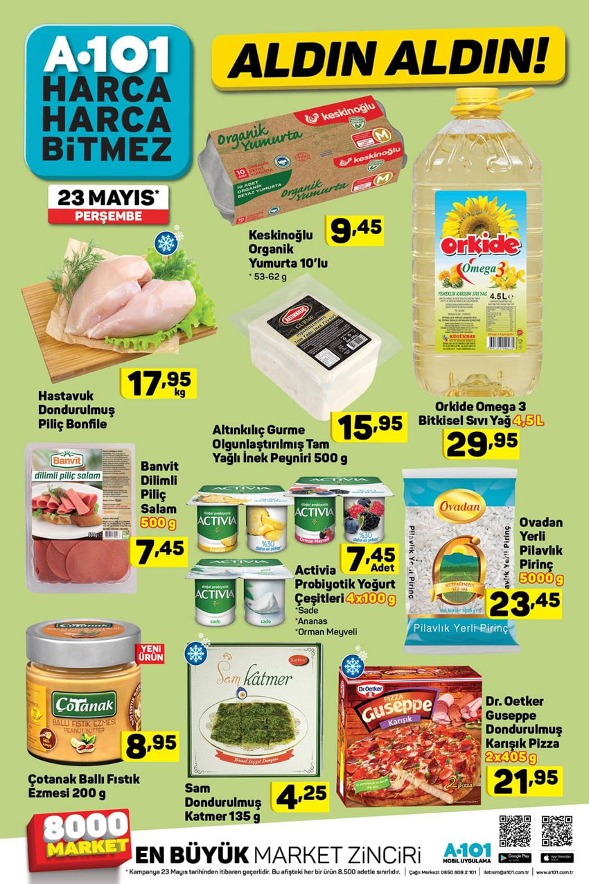 A101 Ramazan Ayı Özel Gıda Spotu 23 Mayıs Sayısı