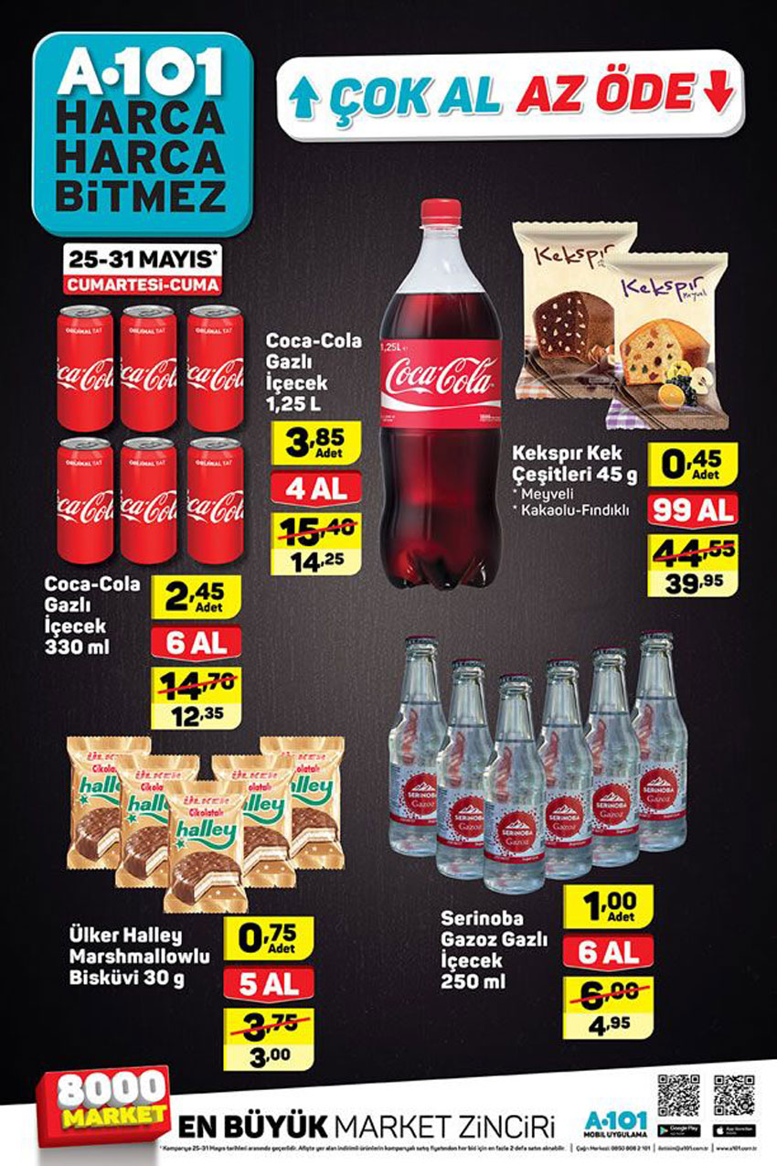 A101 Çok Al Az Öde 25 Mayıs Hafta Sonu Katalogları