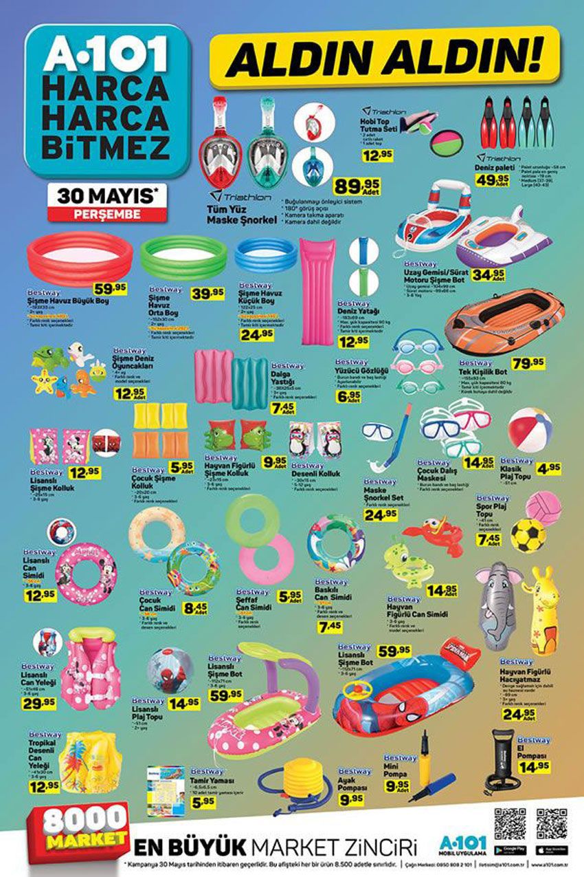 A101’de Bu Hafta Plaj Ürünleri Sizlerle – (30 Mayıs 2019)