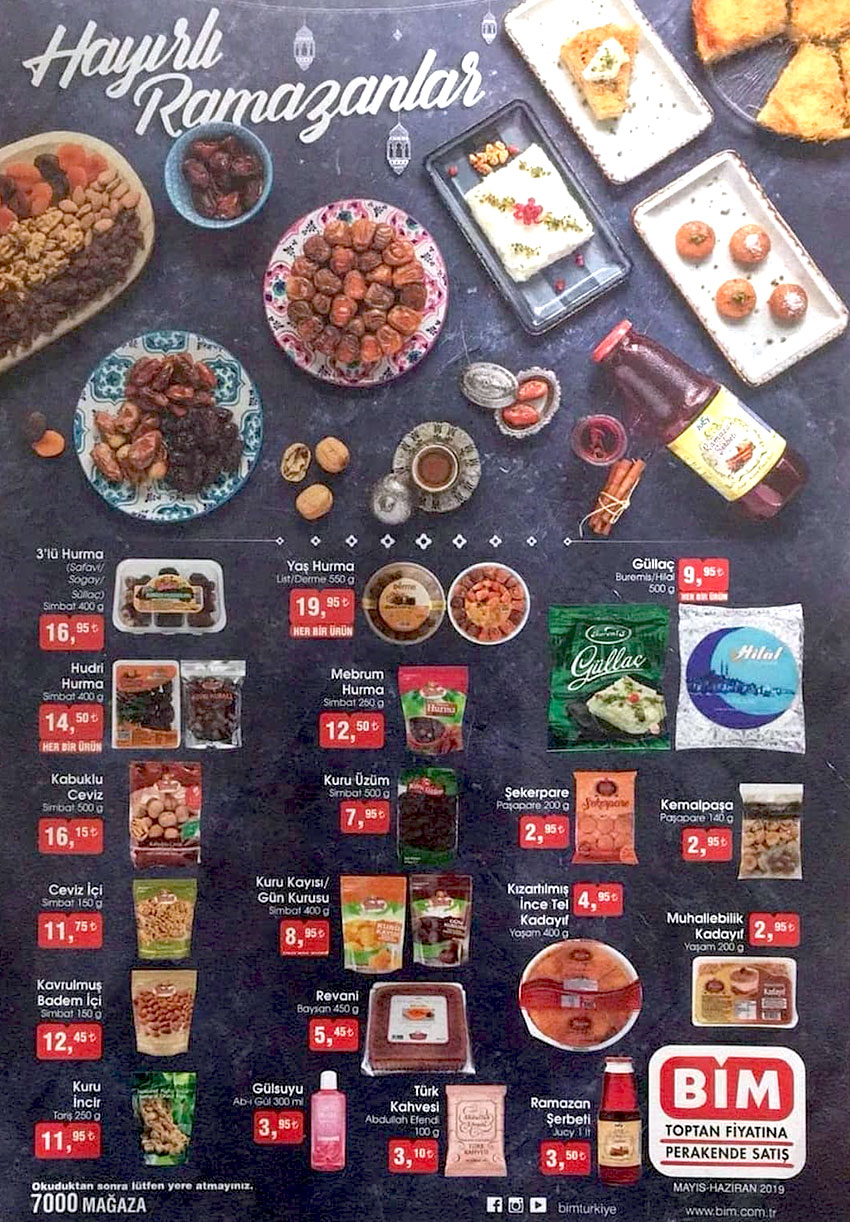 Bim Ramazan Ayı 2019 Aktüel Ürünleri
