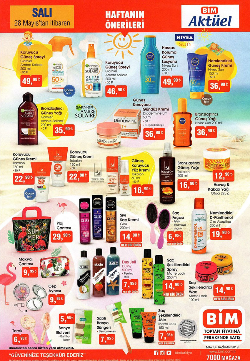 BİM 28 Mayıs 2019 Aktüel Ürünler Kataloğu