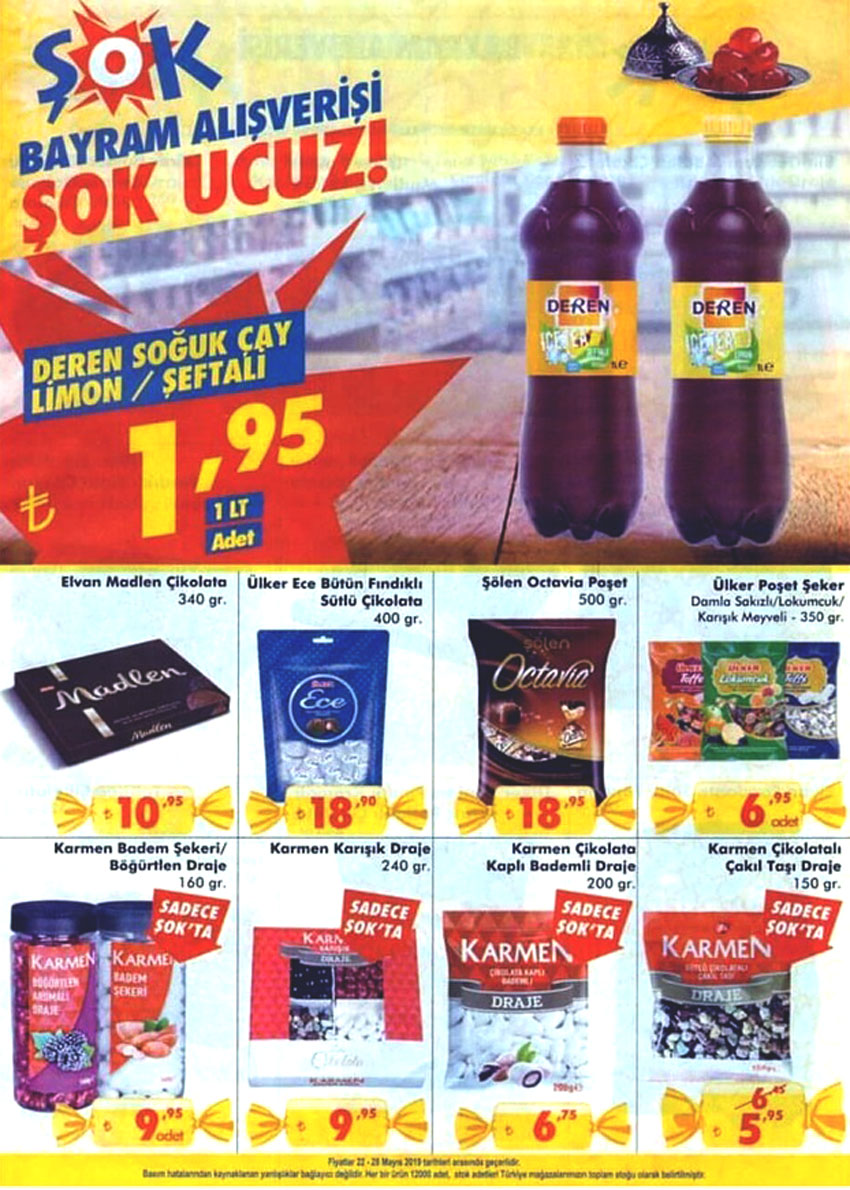 Şok 22 Mayıs 2019 Aktüel Ürünler Kataloğu Dördüncü Sayfası