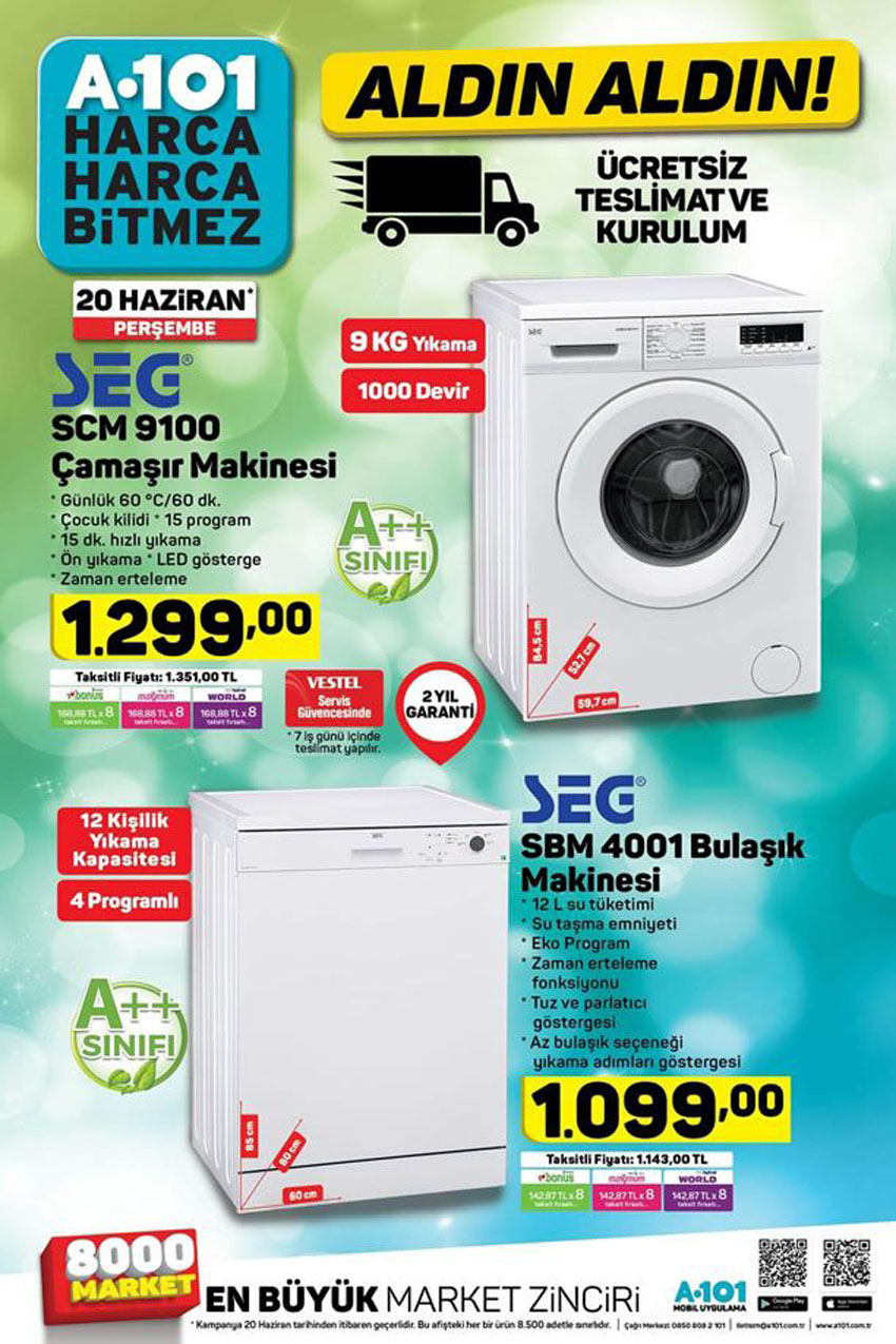 A101 Aktüel Çeyiz Ürünleri – 20 Haziran 2019