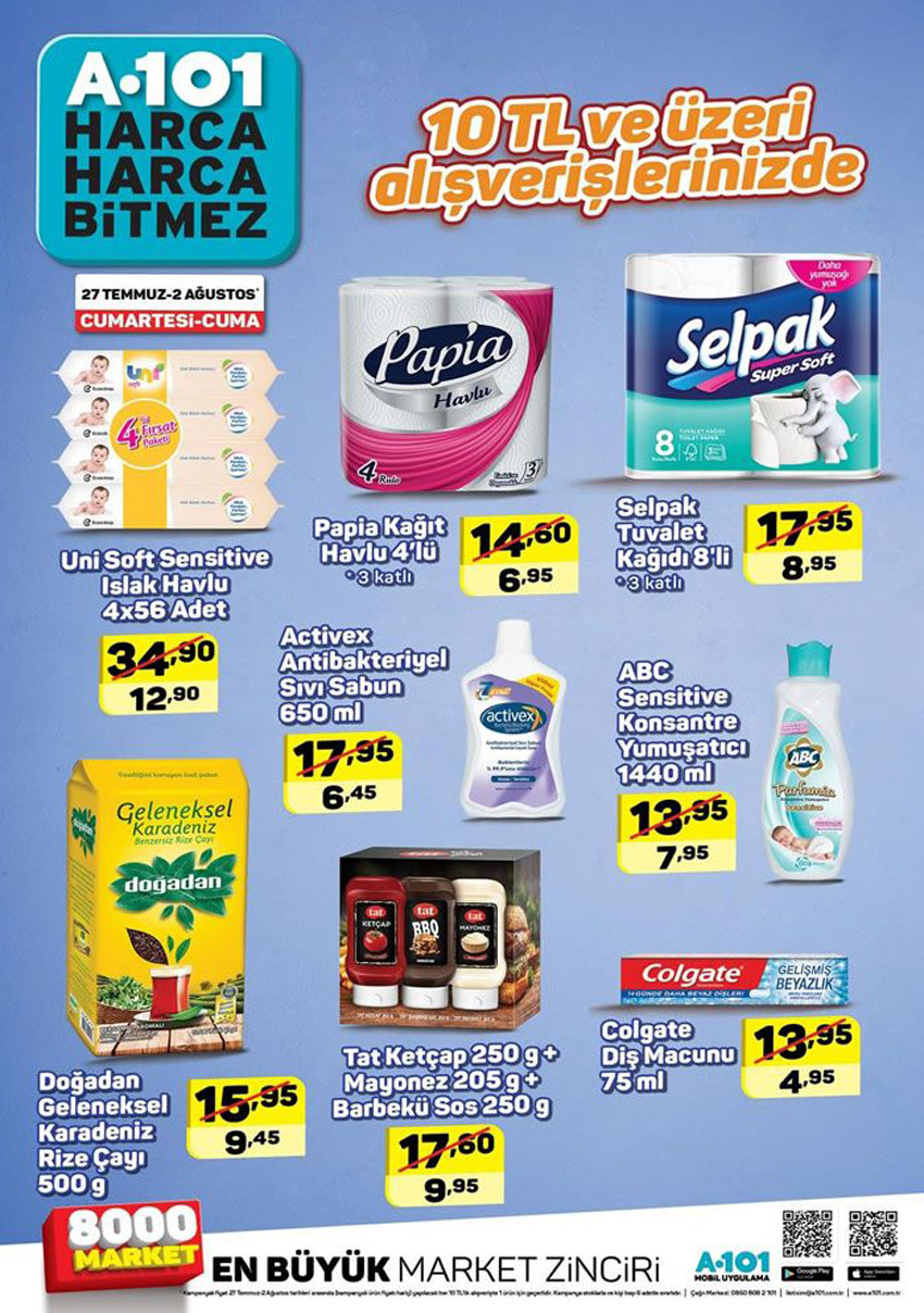 A101 Hafta Sonu Aktüel Kataloğu 27 Temmuz İndirimleri Neler?
