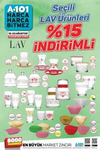 A101 10 Ağustos LAV Ürünleri Büyük İndirim Kampanyası