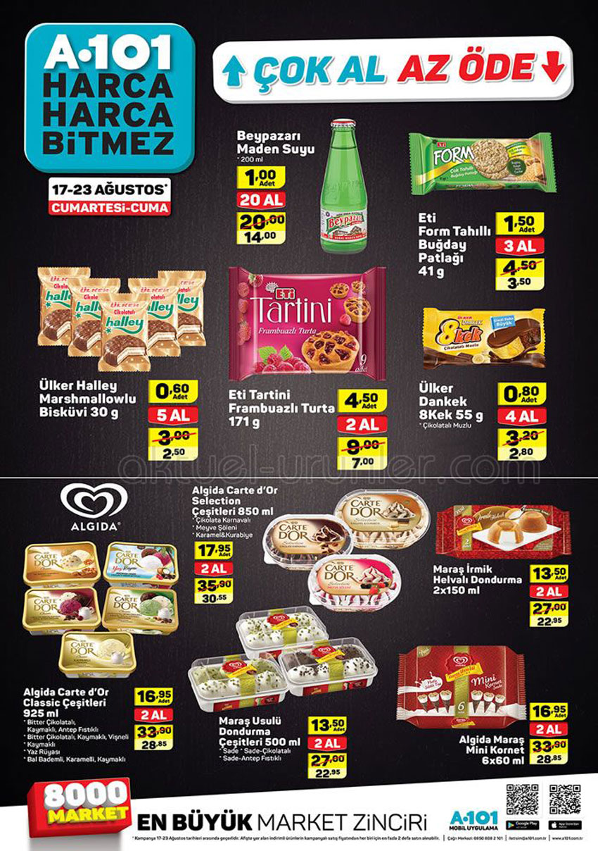A101 ile 17 Ağustos Hafta Sonu Çok Alıp Az Ödeyin