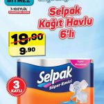 7 - 13 Eylül 2019 A101 Aktüel Selpak Kağıt Havlu Fırsat Ürünü