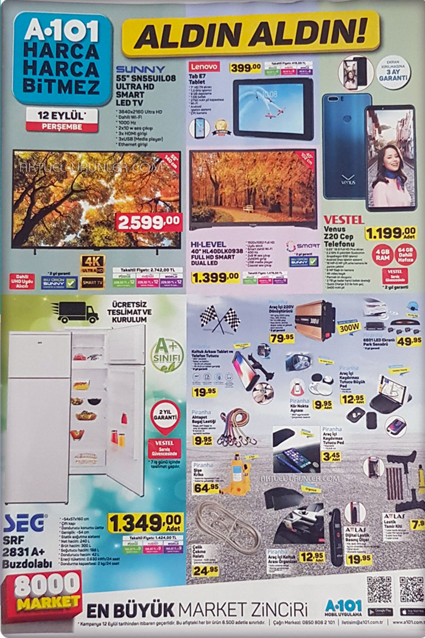 lazy_placeholder-1 A101 12 Eylül TV Ürünleri Muhteşem İndirimleri