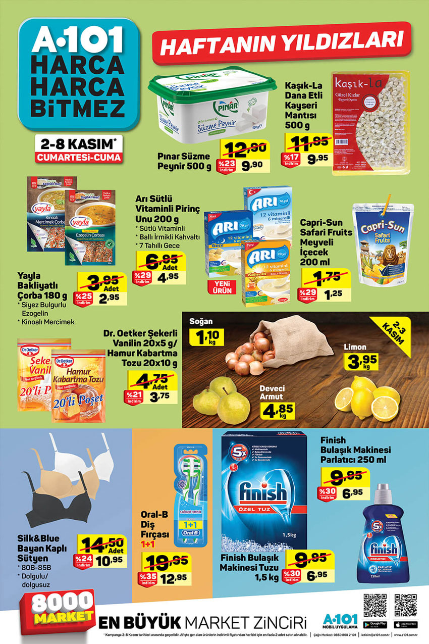 A101 Aktüel Ürünleri 2 Kasım Hafta Sonu Fırsatları