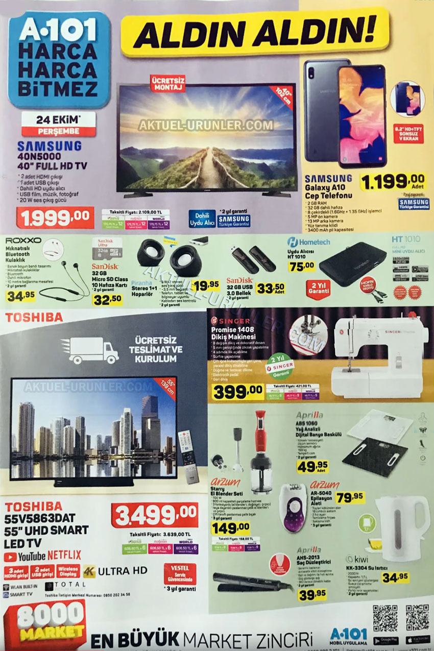 A101 TV Ürünü İndirimleri Özel Elektronik Katalog Detayı