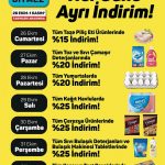 Haftanın Yıldızları Kataloğunda Her Güne Ayrı İndirim