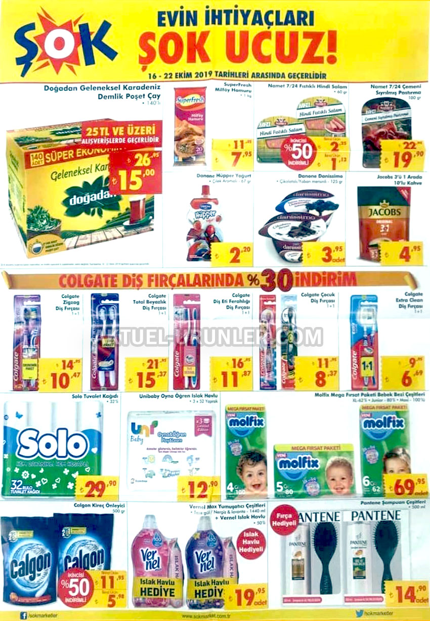 ŞOK 16 EKİM 2019 AKTÜEL ÜRÜNLERİ SAYFASI 2
