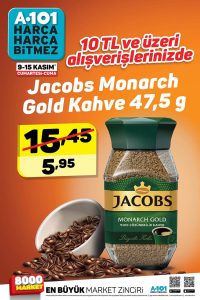 A101 Jocobs Monarch Gold Kahve Fırsatı 9 - 10 Kasım