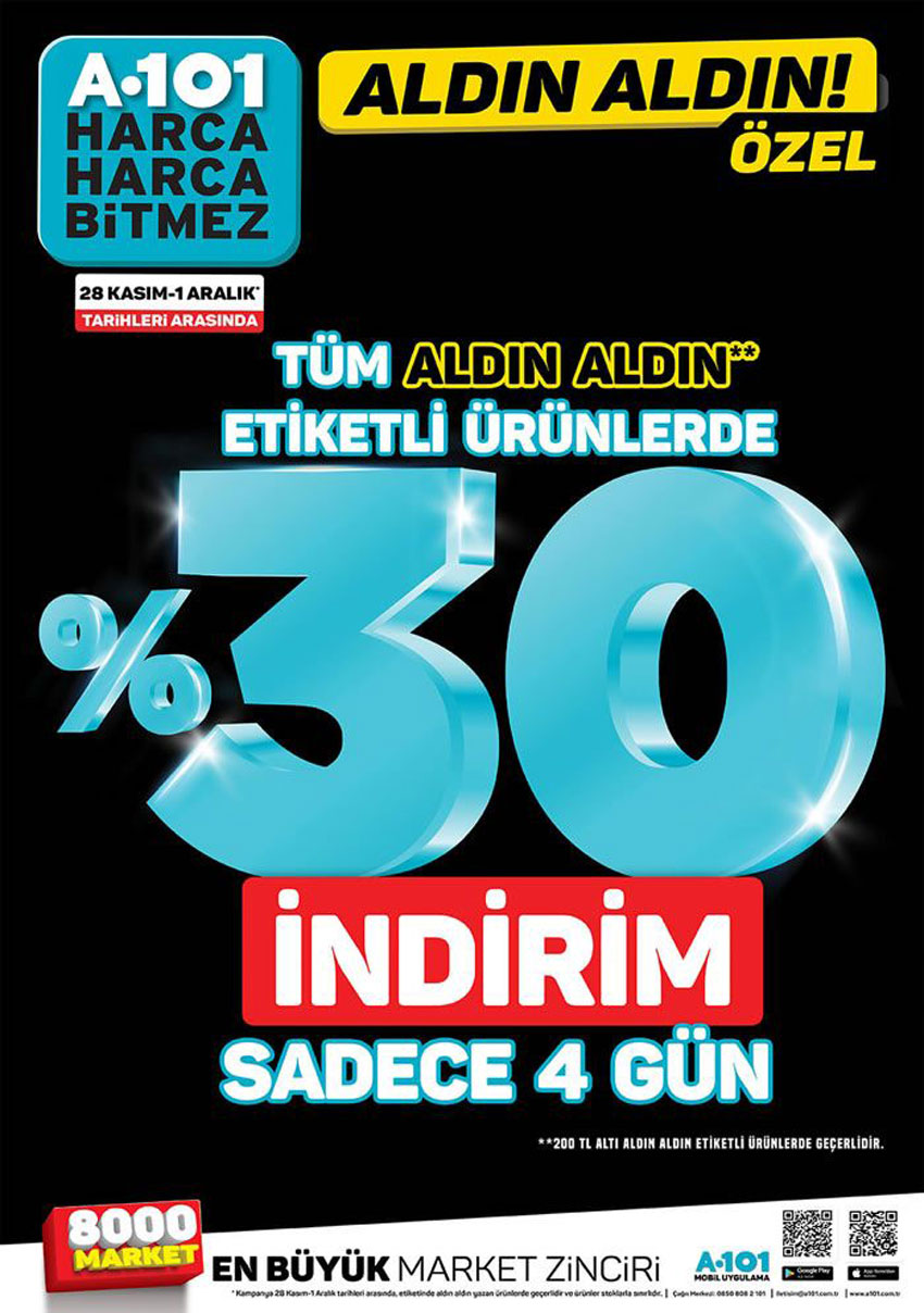 A101 Özel İndirimler Aktüel Kataloğu – Aldın Aldın Özel