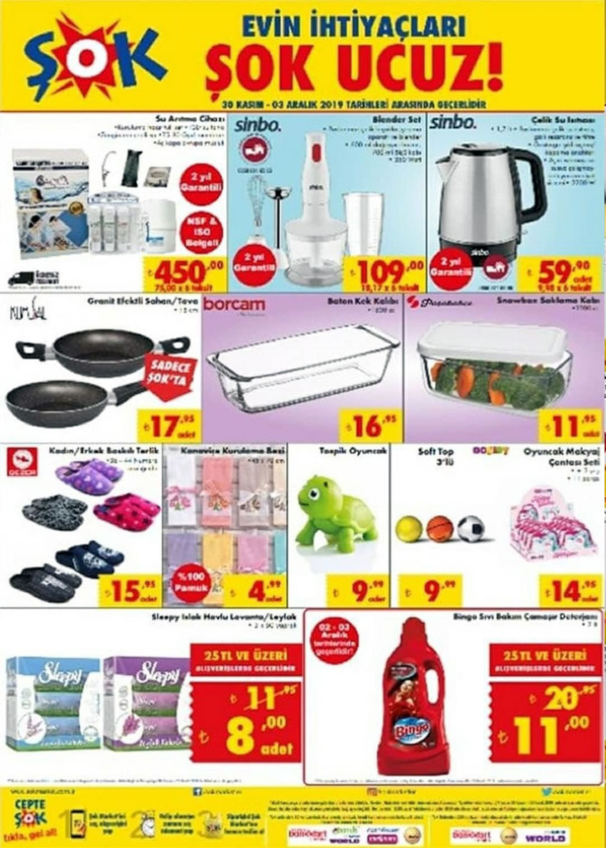 ŞOK 30 KASIM 2019 Aktüel Ürünler Kataloğu