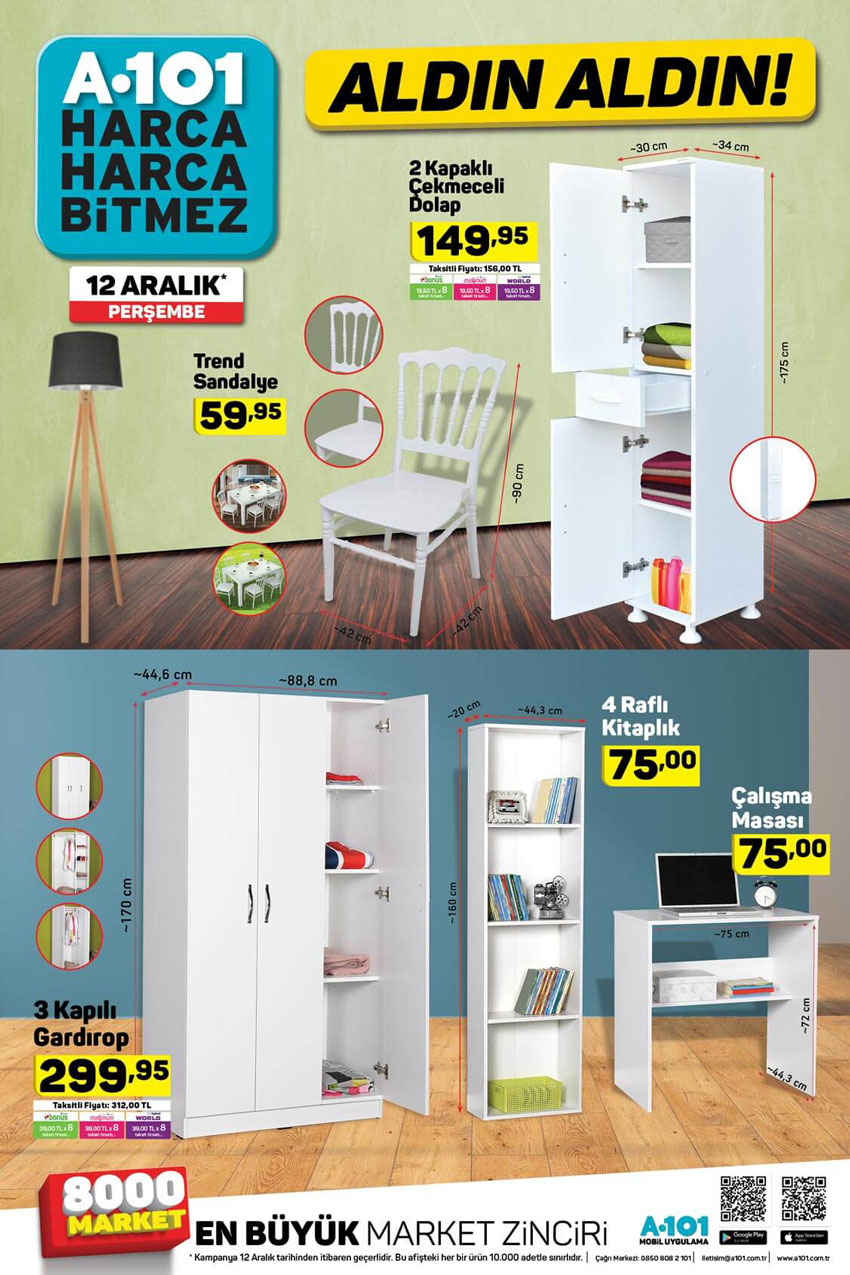 A101 12 Aralık Günü Eviniz İçin Aktüel Ürünler Sunacak