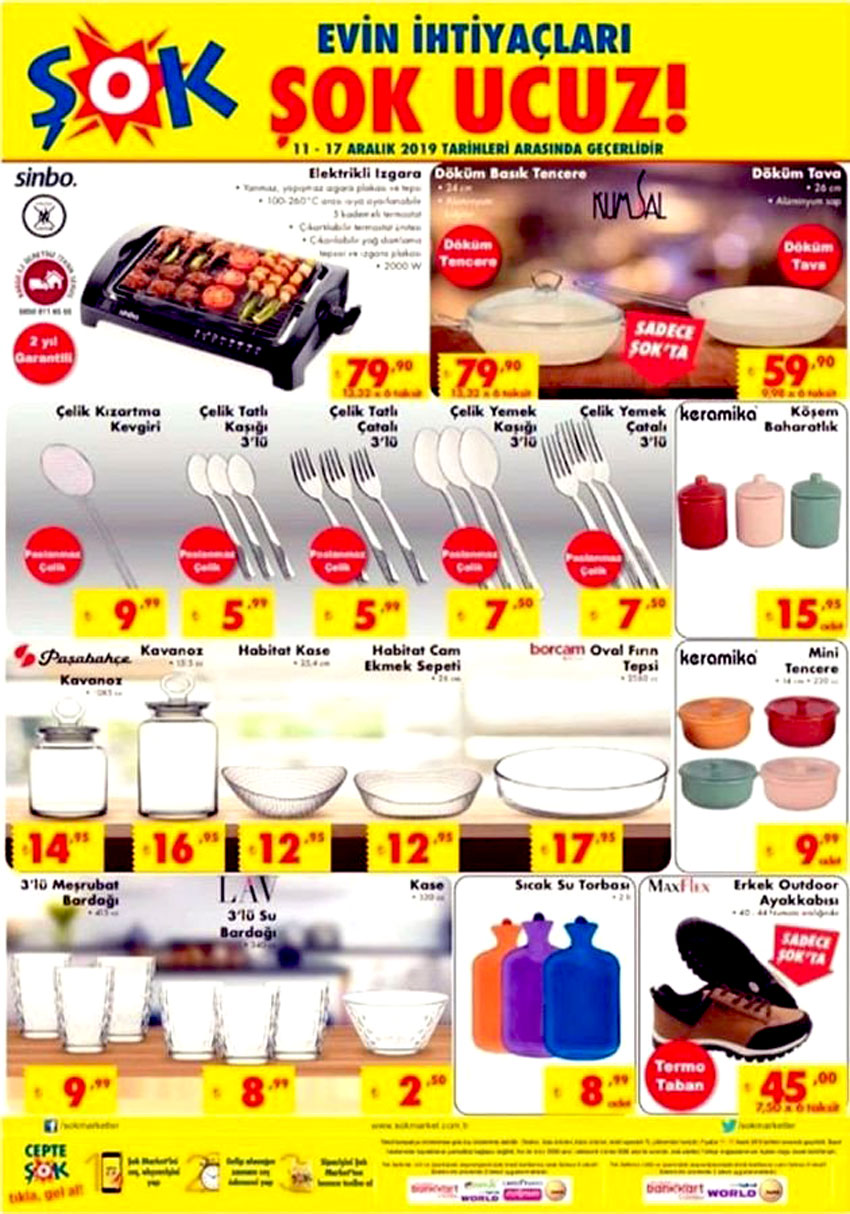 ŞOK 11 ARALIK KATALOĞU GÖRSELİ