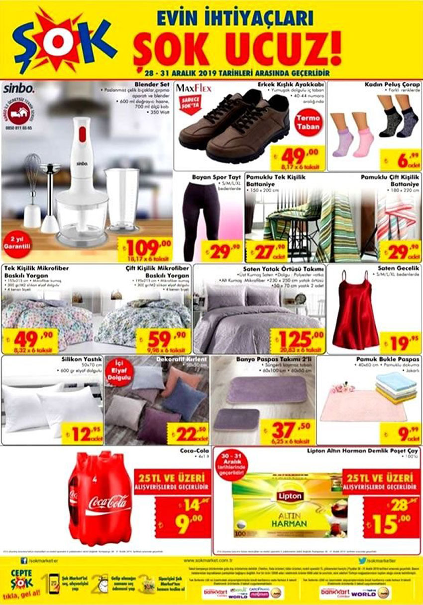 şok 28 aralık 2019 aktüel ürünler kataloğu görseli