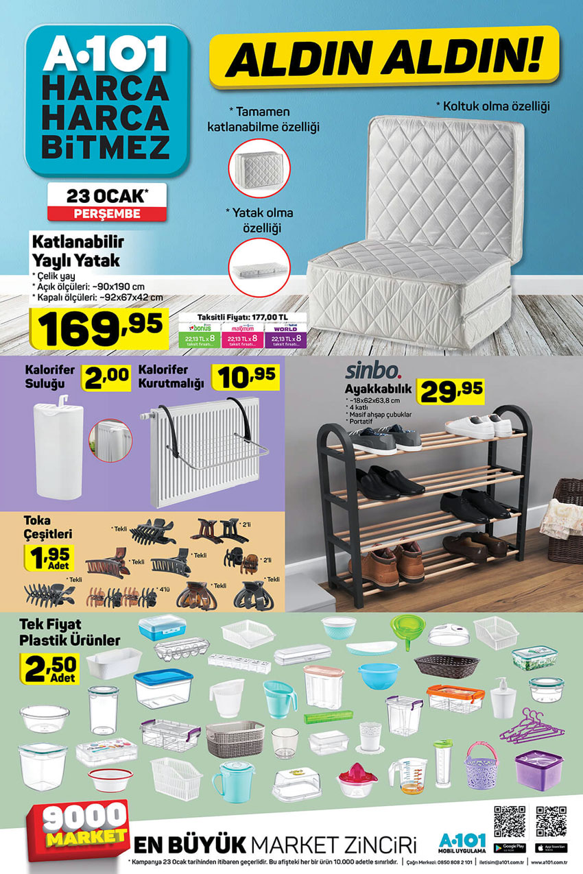 A101 23 OCAK - 24 OCAK - 25 OCAK AKTÜEL KATALOGLARI HAKKINDA