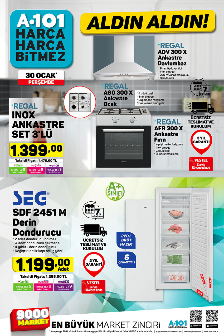 A101 30 OCAK 2020 AKTÜEL ÜRÜNLER PERŞEMBE KATALOĞU ORİJİNAL KATALOG 3