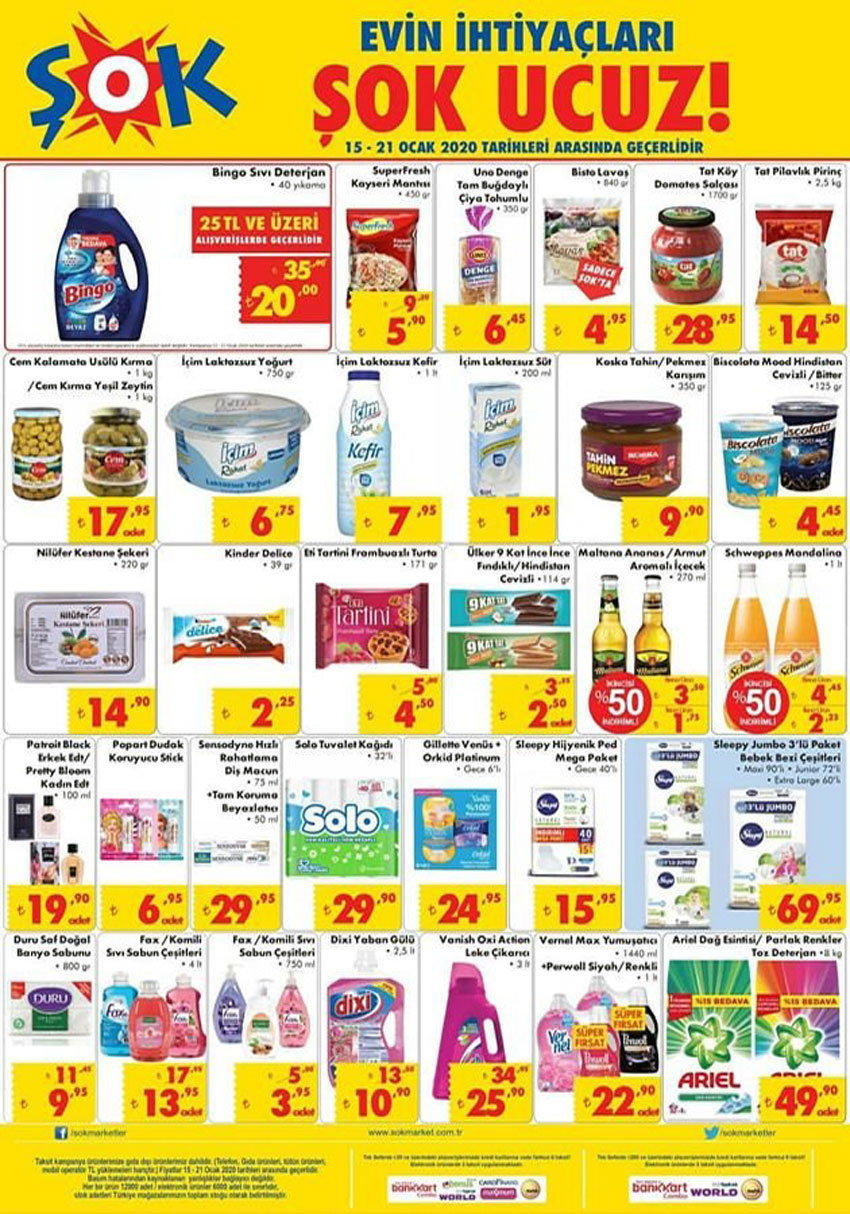 ŞOK Aktüel 15 Ocak 2020 Kataloglarında Neler Var-2