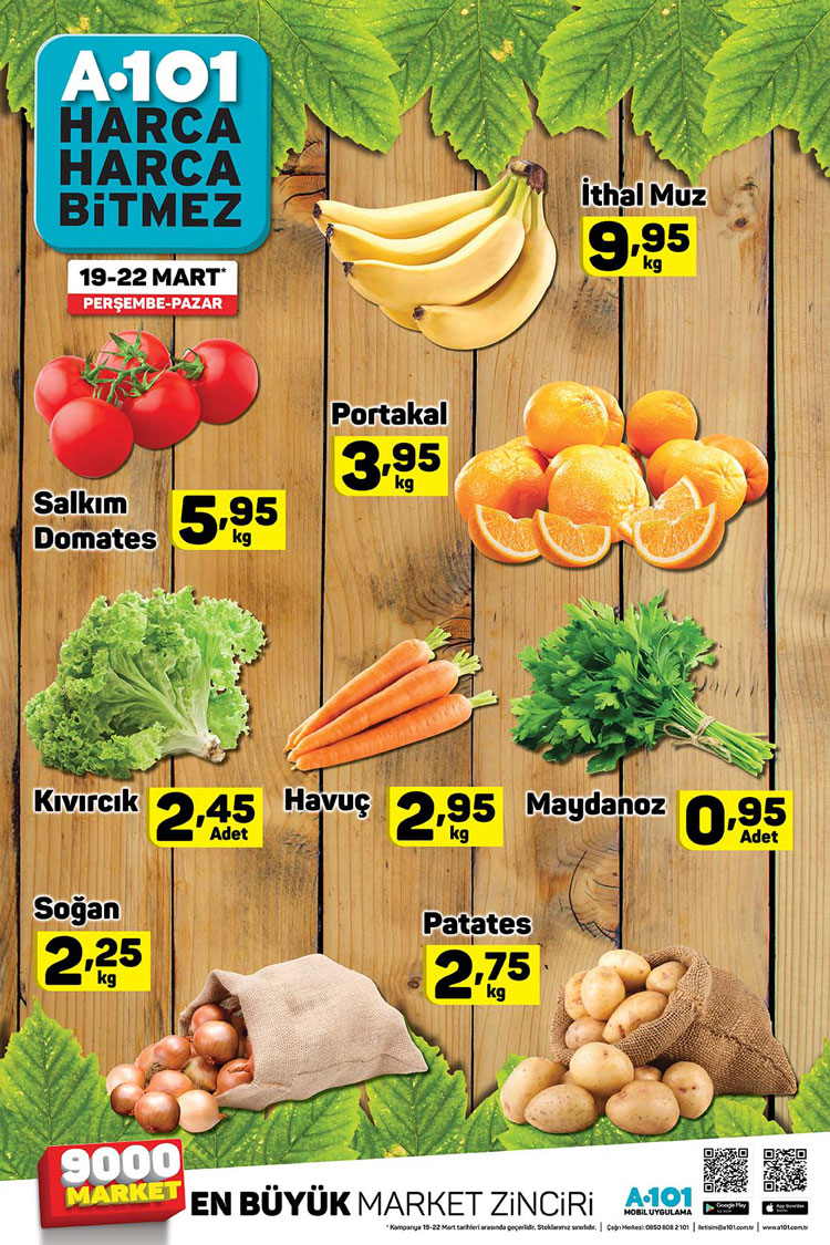 A101 21 Mart 2020 Aktuel Urunler Katalogu HAFTA SONU 21 MART - 22 MART