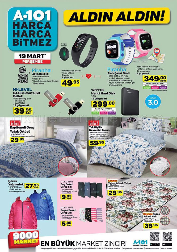 A101 Aktuel Urun Kataloglari 19 Mart oyuncak ve bileklikler